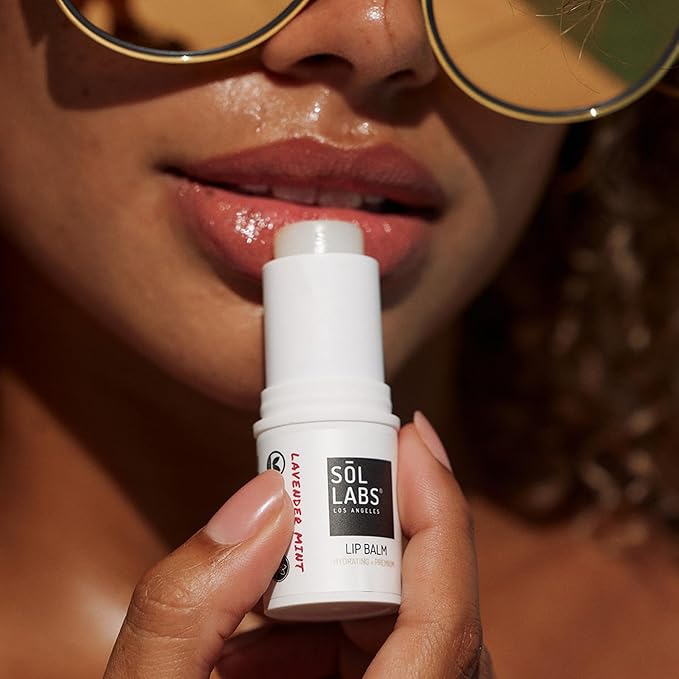 SPF 15 Lip Balm Sunscreen, Shea Butter Intensive Hydration, Revitalizing Antioxidants, Zinc UV Protection, Reduces Lip Lines, Oversized 11g Tube, Rejuvenating Lavender Mint