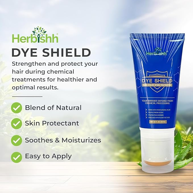 Herbishh Golden Brown 3 in 1 Hair Dye Shampoo 400 ML PPD Free + Hair Color Stain Protector – Dye Shield or Defender for Skin