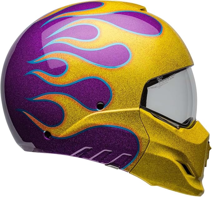 Bell Broozer Helmet (Gloss Ignite Purple/Yellow - Medium)