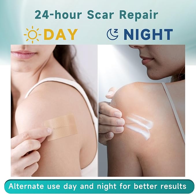 Scar Suite Bundle, Advanced Silicone Scar Cream and Scar Sheets, Advanced Scar Treatment for Surgery, Burns, and Injuries, Professional Grade Results