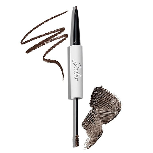 Julep Brow 101 Sculpting Pencil & Tinted Brow Gel Set - Dual-Ended Eyebrow Tool with Brush and Precision Tip - Long-Lasting, Waterproof Formula for Perfectly Defined and Tinted Brows -Dark Brown