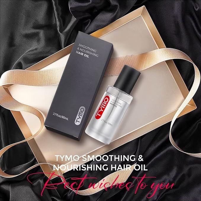 TYMO Weightless Hair Oil | Organic Nourishing Hair Treatment for Shine, Smoothness and Protection | Vegan Hair Serum Perfect for Dry, Damaged, Frizzy and Curly Hair, 2.7 Fl Oz