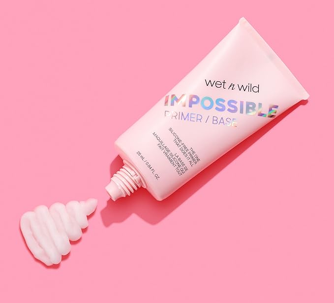 wet n wild Prime Focus Impossible Primer, Clear, Hydrating Matte Finish, 0.84 Fl Oz
