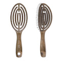 Hair Brush Professional for Women Men Paddle Detangling Brush for Wet Dry Curly Thick Straight Hair Shaping Defining Curls wood round