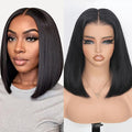 210% Density Lace Frontal Bob Wig Human Hair 12A Brazilian Virgin 9x6 Glueless Wigs Human Hair Pre Plucked Pre Cut HD Transparent Lace Wigs 10 Inch