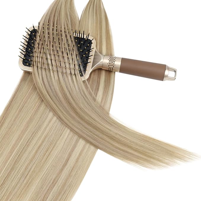 YoungSee U Tip Hair Extensions Human Hair Blonde Utip Hair Extensions Ash Blonde with Bleach Blond Keratin Hair Extension Real Human Hair Highlight U Tips Hair Extension Ktip Extension 18In 1G/S 50G