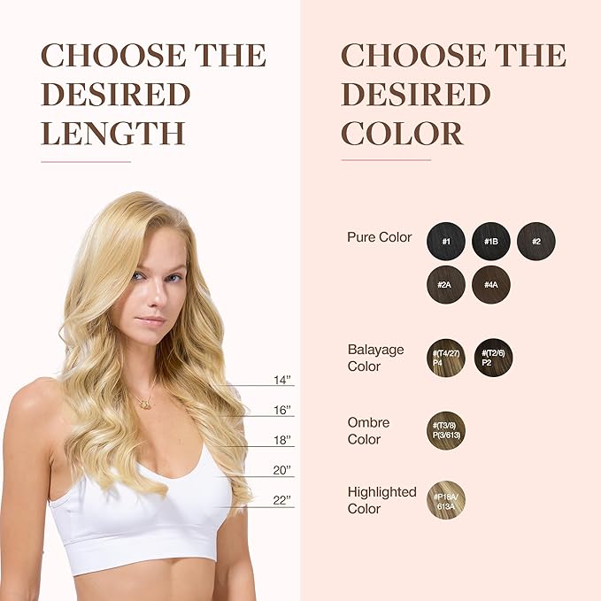 GOO GOO Clip in Hair Extensions Real Human Hair, Remy Human Hair Extensions Clip ins for Women, Natural Human Hair, 20inch 110g 7Pcs, 18A/613A Dark Blonde Highlighted Bleach Blonde