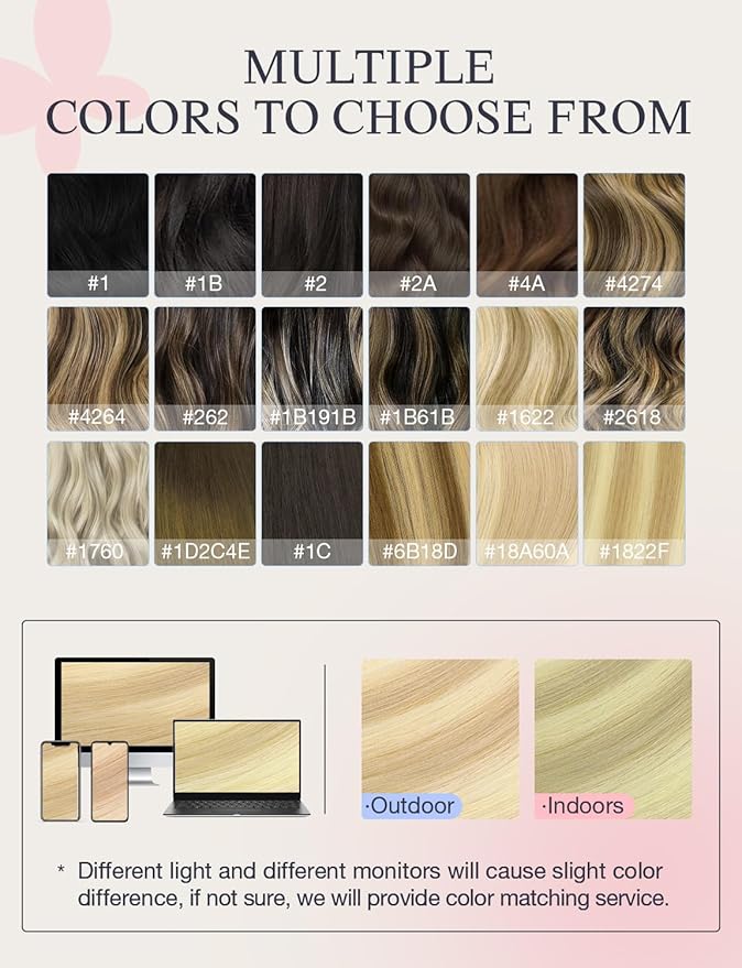 DOORES Invisi Edge Hair Extensions Real Human Hair Tape in, Drity Blonde Mixed Platinum Blonde 10 Injection Tape-ins with 10 Classic Tape-ins 50g 14 Inch, Injection Tape in Extensions