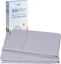 California Design Den 100% Cotton King Size Pillowcases Set of 2, 800 Thread Count, Soft Pillow Covers Sateen, Fits King Size Pillows (Lavender)