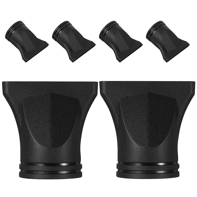 SOIMISS 6pcs Plastic Hair Dryer Nozzle Concentrator Attachment Nozzle Replacement Blow Flat Tool Fit for Blow Dryer Diameter 4.4-4.6cm