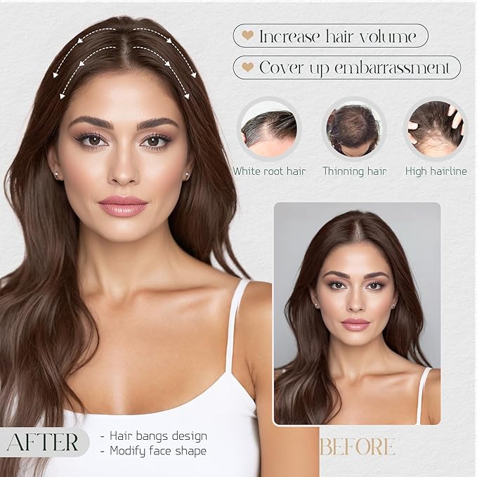 Hairro Human Hair Toppers For Women Lace Base Remy Topper Hair Pieces No Bangs Clip On Topper Handmade Wiglet Hair Extensions For Hair Loss 11 Inches 21g #02 Dark Brown
