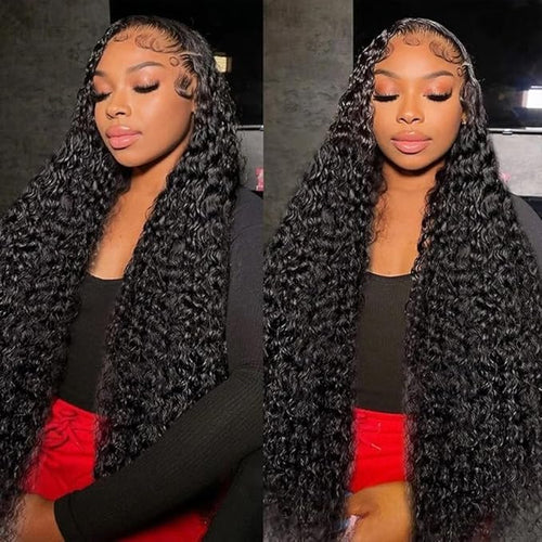 30 Inch Deep Wave Lace Front Wigs Human Hair 200% Density 13x6 Lace Front Wig Human Hair For Women 100% Real Human Hair No Synthetic Blend No Tangle No Shedding Triple Lifespan 3X