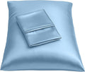 BLISSFORD Luxury Satin Pillowcase for Hair – Queen Satin Pillowcase with Zipper, Jewel Blue (Pillowcase Set of 2)