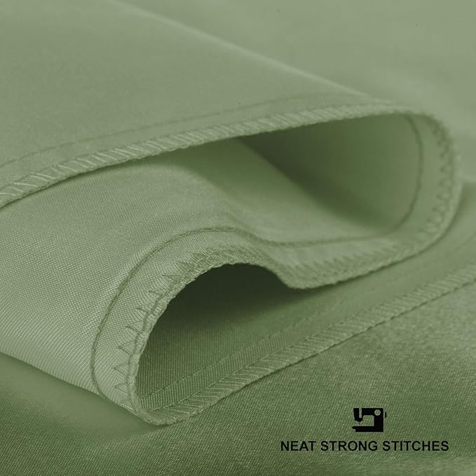 BLISSFORD Satin Pillowcase with Zipper, for Hair and Skin Care, Feels Soft and Cool Like a Silk Pillowcase, Satin Pillow Cases 2 Pack, Slik Pillow Cover, Sage Green - Queen Size - Set of 2