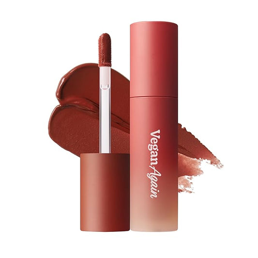 Touch in Sol Vegan Again Blur Core Lip Tint (#Brick Hazel) - Long Lasting, High Pigment Velvet Matte Lip Stain – Lightweight Smooth Blur Finish, 0.12oz