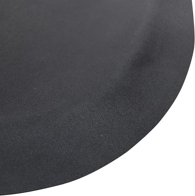 Artist hand 3 ft. x 5 ft. Barber Chair Mat Salon & Barber Shop Chair Anti-Fatigue Mats Comfort Salon Chair Mat,Semi Circle - 1/2 in. Thick,Black