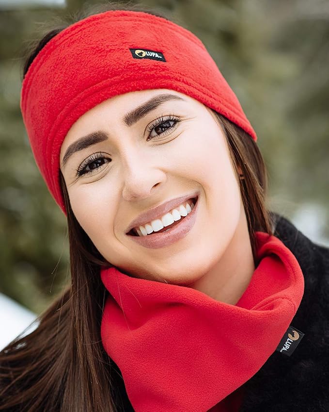 Lupa Unisex Triple-Layer Micro Fleece Headband - Ferrari Red - Ear Warmer