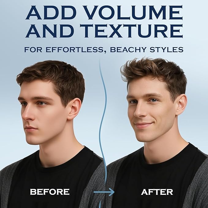 Sea Salt Spray for Men, Travel Essentials, Beach Vacation Essentials, Travel Size Beachy Hair Texturizing Hairspray, Surf Spray Adds Instant Volume, Men Gift Ideas, 3.38 fl oz