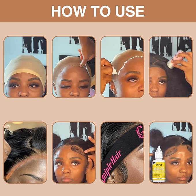 Lace Wig Installation Kit - Complete 16pc Set with Glue & Tint