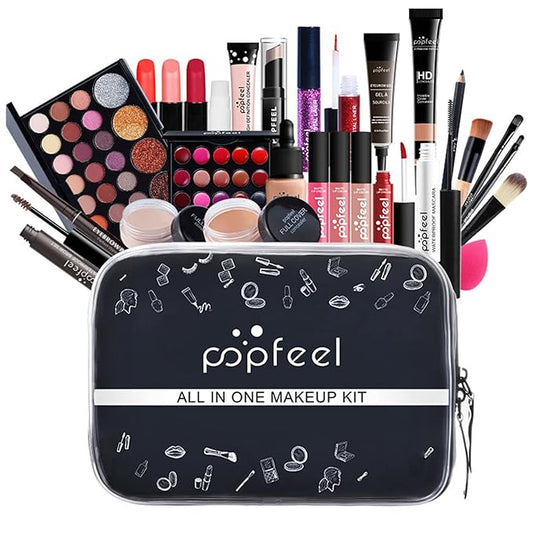Makeup Kit for Women Full Kit, 26PCS Multi-Purpose Makeup Kit All-in-One Makeup Gift Set Makeup Essential Starter Kit, Compact and Lightweight Design for Girls, Women
