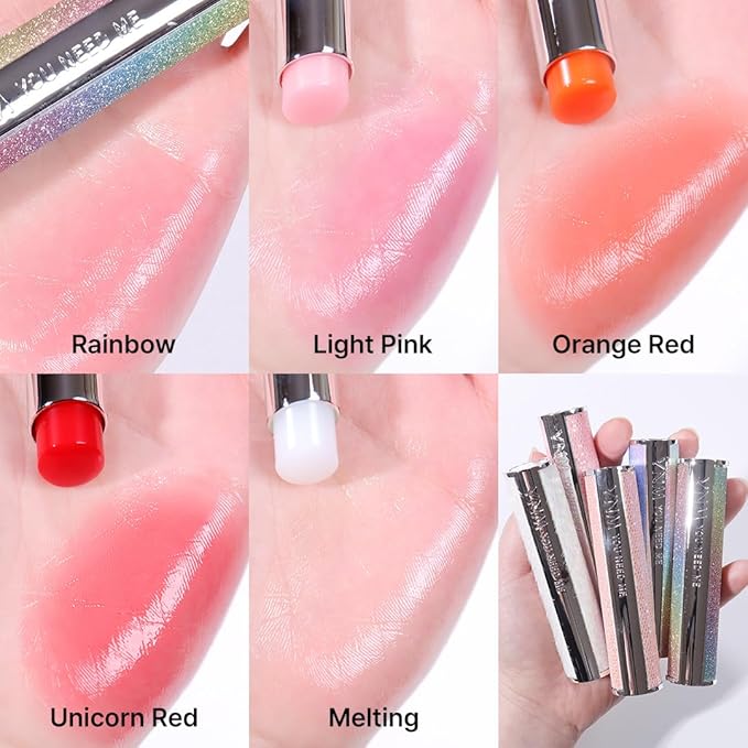 Rainbow Honey Lip Balm (+4 colors) Color-Changing, Non-Sticky, K-beauty, Korea Olive Young Awards Winner, High-Shine,Comfortable, tinted Lipbalm, moisturize with Manuka Honey