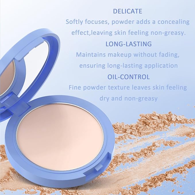 Maycheer Face Powder, Maycheer Lasting Waterproof Face Powder - Oil Absorbing Powder for Face, Lasting and Waterproof (01# CALASSIC IVORY, 0.35 Ounce)