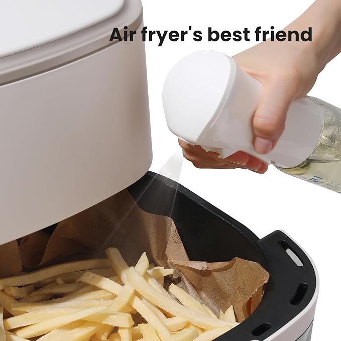 Mistifi Eco-Friendly Oil Sprayer – Durable Glass Bottle for Cooking, BBQ, and Grilling Mist Spray Bottle for Air Fryer, Olive Oil, Avocado Oil, Healthy Nonstick Frying(PS631)
