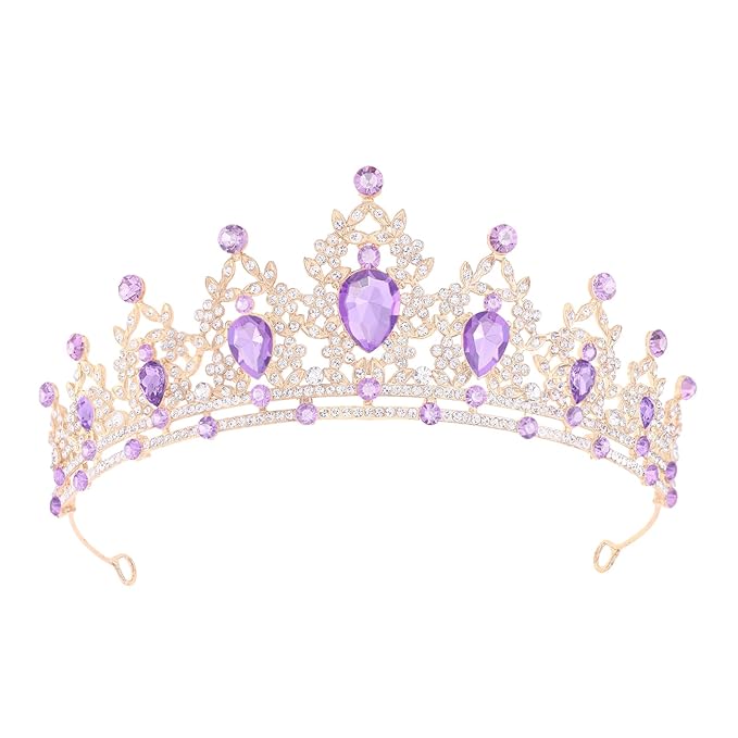 Princess Tiara and Crown for Women Wedding Tiaras for Bridal Tiaras and Crystal Crowns Rhinestone Headband Metal Hair Accessories for Costume Birthday Party Prom Gifts