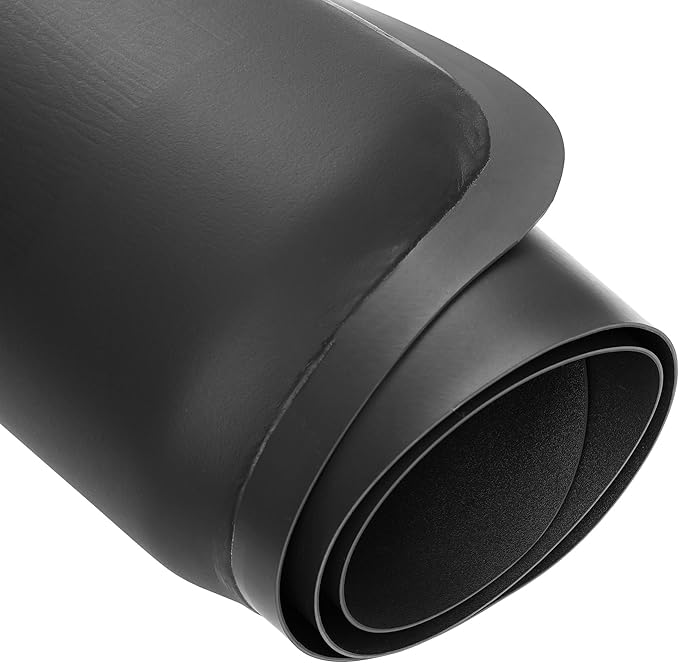 Saloniture 3 ft. x 5 ft. Salon & Barber Shop Chair Anti-Fatigue Floor Mat - Black Semi Circle - 1/2 in. Thick
