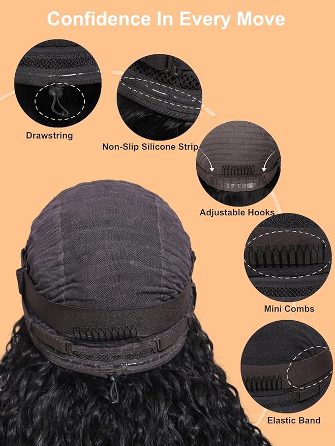 Julia Hair 13x4 Pre Everything Chestnut Brown Highlight Yaki Loose Body Wave Wig With Drawstring Glueless Wigs Human Hair HD Lace Frontal Wig Bleached Knots Ready to Go 22 Inch
