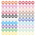 ECADY 100-Piece Metal Snap Hair Clips for Girls, Toddlers, and Kids Barrettes Perfect for Fine Hair, Thick Hair, and More - Featuring petal-shaped Designs