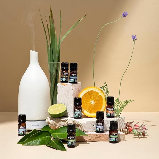 Cliganic Organic Rosemary Essential Oil for Hair, Skin, Aromatherapy - 100% Pure Natural Undiluted | Non-GMO Verified