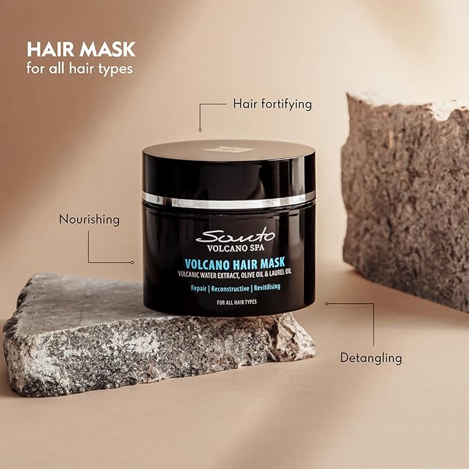 Volcano Hair Mask 200ml – Deep Hair Mask for Dry Damaged Hair – Reduces Breakage & Enhances Shine – Hair Treatment Mask for Dry, Damaged & Frizzy Hair