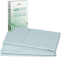 CALIFORNIA DESIGN DEN Luxuriously Soft Hotel Quality 600 Thread Count, 100% Cotton Set of 2 Cases, Crisp & Cool King Size Pillow Covers Set of 2 Fits King Pillows (Seafoam)
