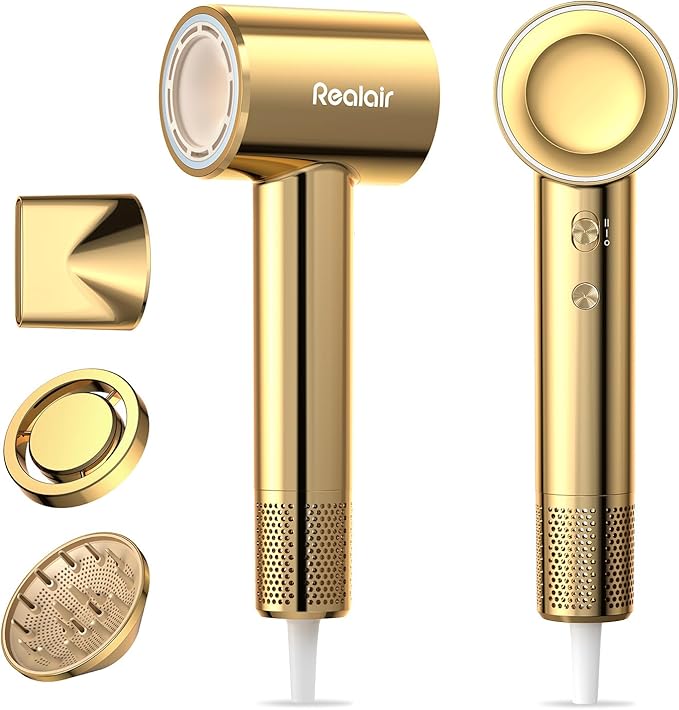 Hair Dryer High-Speed Ionic Blow Dryer with Magnetic Oil Diffuser & 200M Negative Ions for Fast Drying High-Speed Blow Dryer for Women Men Lightweight Quiet Hairdryer for Travel & Home Salon
