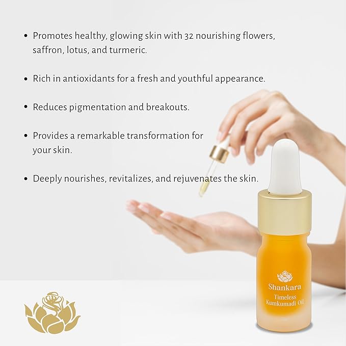 Shankara Kumkumadi Oil with Pure Saffron and Ayurvedic Herbs (Original Aroma 5ml)