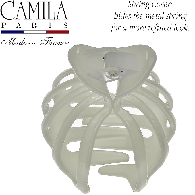 Camila Paris CP3633 French Octopus Hair Clip - Large, Durable No-Slip Grip Claw Clip for Thick, Long, Wavy Hair - Made in France