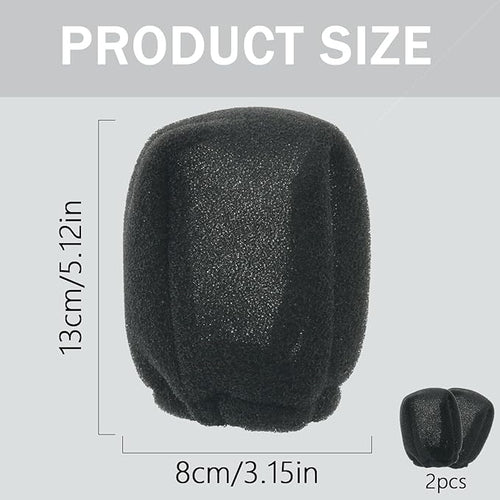 2Pcs Travel Hair Diffuser for Hair Dryer - Compact and Portable (5.12x3.15) Travel Hair Dryer Diffuser Sock‌ Made of Soft, Heat-Resistant and Flexible Foam, Tear-Resistant and Reusable