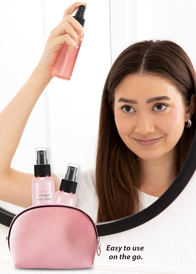 A'PIEU Raspberry Vinegar Hair Mist - Instant Hydration & Nourishing Spray for Smooth, Shiny, Frizz-Free Hair, Long-Lasting Hair Perfume with Refreshing Floral Scent, Non-Sticky Finish. Korean Hair Care (3.55 fl oz)