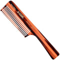 Kent 91T Wide Tooth Detangler Hair Comb for Women and Men - for Curly and Wavy Hair - Wet Hair Comb, Large Handle Wide Tooth Shower Comb for Effective Detangling, Saw-Cut Hand Polished made in England
