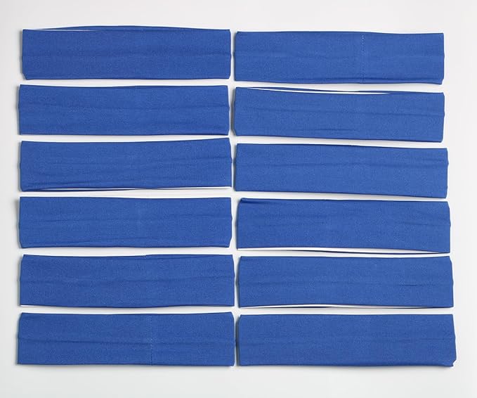 Headbands for Women,12PCS,Soft Stretch Elastic Yoga Sport Headbands