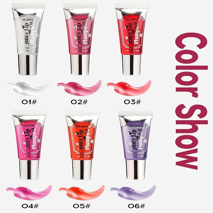 Lip Plumper Lip Gloss, Instant & Long-Term Lip Plumper, Roll On Lip Plumping Lip Gloss, Extreme Lip Plumper, Maximum Plump Extra Strength Lip Plumper for Women (#05)