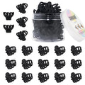 20 Pcs Small Black Octopus Claw Clips 3cm Small Hair Clips Great for Women and Girls Thin to Thick Hair Pack Half Up Half Down, Bangs, Styling.