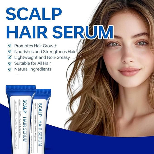 2PCS Scalp Care Serum for Men & Women, Gentle Exfoliation, Reduces Flakes, Soothes Itching, Non-Greasy Lightweight