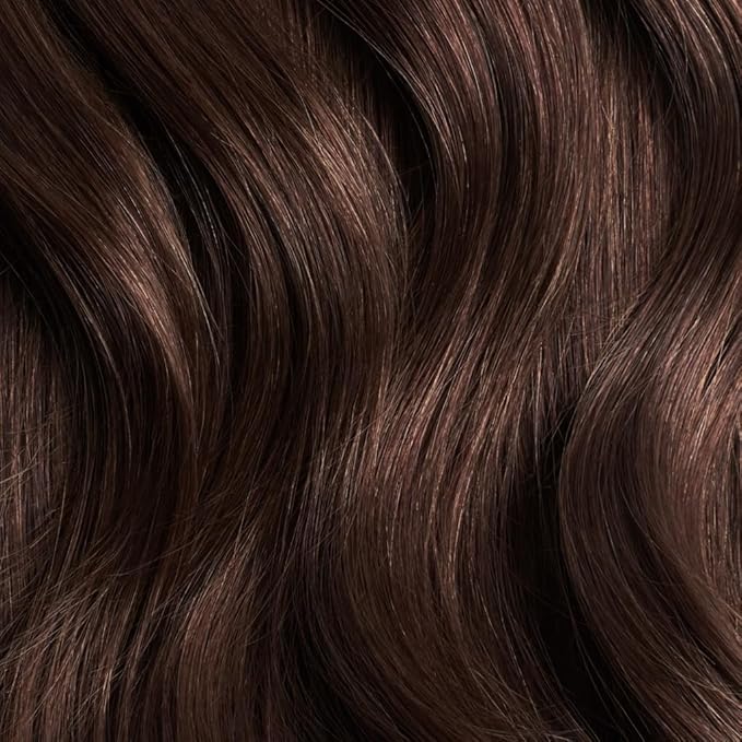 Luxy 100% Remy Human Hair – Halo Clip-In Hair Extensions –Natural Looking Volume & Length - One-Piece - Easy 5-Min Application 180 grams 20" Chocolate Brown Halo