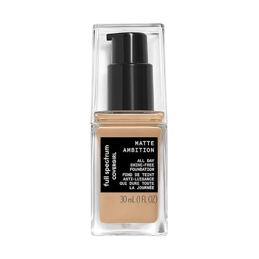 COVERGIRL Matte Ambition, All Day Foundation, Medium Cool 1, 1.01 Ounce