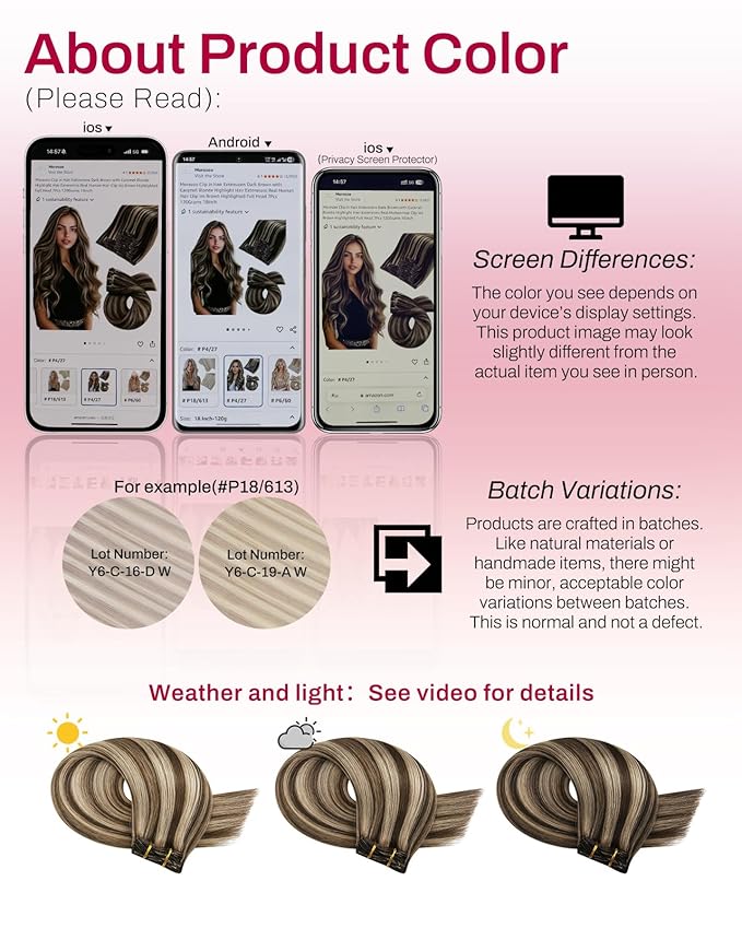 Moresoo Clip in Hair Extensions Brown with Blonde Highlights Human Hair Clip in Extensions Dark Brown with Honey Blonde for Short 80 Gram 5pieces Double Weft 10 inch