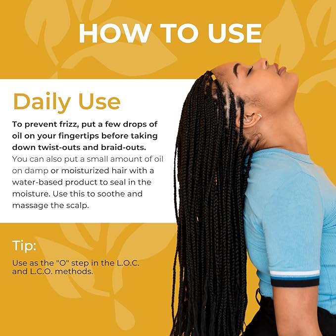 Nourish Me Hair Oil with Grapeseed & Argan Oil, Calendula Extract & Rosemary Oil is Lightweight and Ideal for Sisterlocks and Braids, Great for use with LOC/LCO Methods, 4 ounces