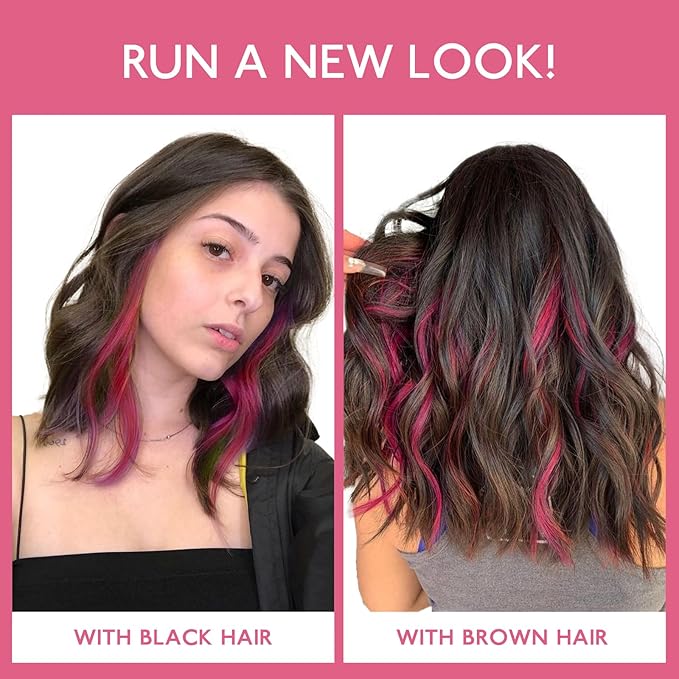 WENNALIFE Burgundy Red Clip in Hair Extensions Real Human Hair 35g 6pcs 18 Inch Colored Hair Extensions for Kids Women Colorful Hair Pieces Pop-up Style Straight Extensiones De Cabello Humano Con Clip