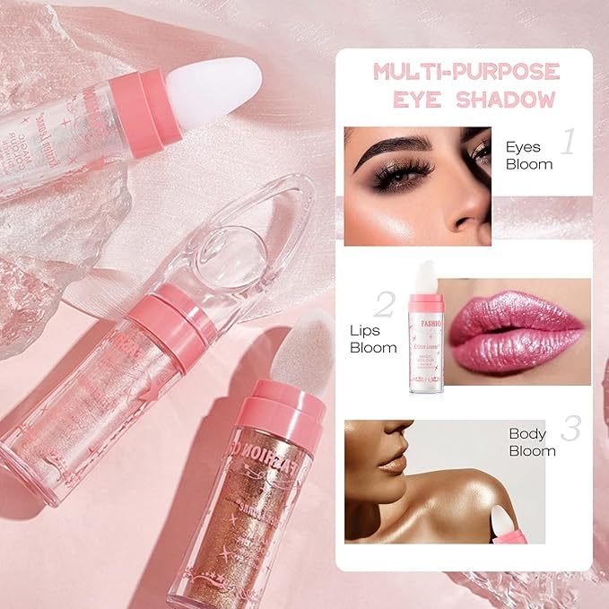 Polvo De Hadas Fairy Highlight Patting Powder Body Brightens the Natural Three-dimensional Patting Powder Blusher (02# Fairy Pink)